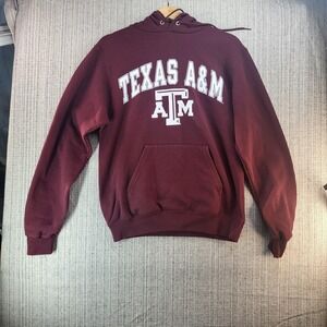 Texas A&M Aggies Sweatshirt Hoodie Pullover Maroon NCAA College Football Mens